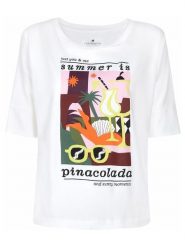 LIEBLINGSSTÜCK Koszulka "Dacina" w kolorze białym rozmiar: XL. Białe bluzki damskie LIEBLINGSSTÜCK, xl, bez wzorów, bez kołnierzyka, bez ramiączek. Za 114.44 zł.