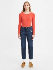 Levi´s Dżinsy "501® Crop" - Regular fit - w kolorze granatowym rozmiar: W29/L30. Niebieskie jeansy damskie z podwyższonym stanem. Za 270.44 zł.