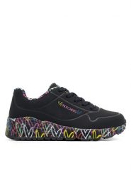 Skechers Sneakersy UNO LITE 314976L BKMT Czarny. Czarne buty sportowe dziewczęce Skechers, bez wzorów, z materiału, bez zapięcia. Za 289.99 zł.