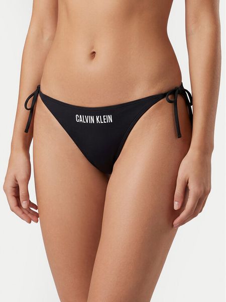 Calvin Klein Swimwear Dół od bikini LV00Q61220 Czarny. Czarne bikini Calvin Klein Swimwear, bez wzorów, z syntetyku. Za 127.99 zł.