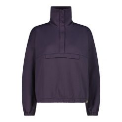 Damski sweter 1/2 zip CMP. Fioletowe swetry klasyczne damskie CMP, bez kołnierzyka. Za 340.00 zł.