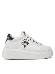 KARL LAGERFELD Sneakersy KL63530N Biały. Białe obuwie sportowe damskie KARL LAGERFELD, ze skóry, bez zapięcia. Za 529.99 zł.