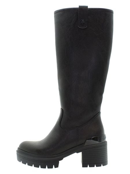 U.S. Polo Assn. Kozaki w kolorze czarnym rozmiar: 35. Czarne kozaki damskie U.S. Polo Assn., na zimę, bez obcasa, bez zapięcia. Za 283.48 zł.