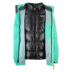 Kurtka narciarska 3 w 1 damska z odwracalnym designem Peak Mountain Acixi. Zielone kurtki sportowe damskie Peak Mountain, na zimę, s, bez wzorów, z puchu, bez kaptura. W wyprzedaży za 435.50 zł.