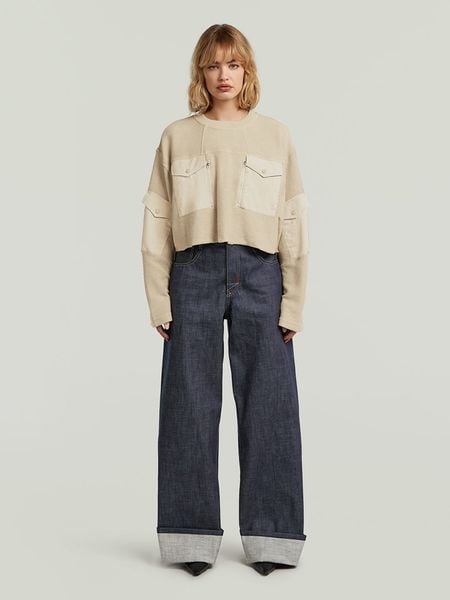 G-Star Bluza w kolorze beżowym rozmiar: M. Brązowe bluzy damskie G-Star, m, bez wzorów, z bawełny, bez kaptura. Za 259.54 zł.