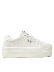 Buffalo Sneakersy 1636131 Biały. Białe obuwie sportowe damskie Buffalo, z materiału, bez zapięcia. Za 306.99 zł.