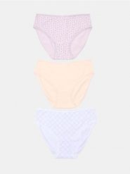 Bawełniane majtki figi z kokardami 3 pack - wielobarwny. Figi Sinsay, bez wzorów, z bawełny. Za 19.99 zł.