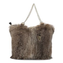 Brązowa Torebka Damska Luka-Pelli Z Naturalnym Futrem Z Królika. Brązowe torebki klasyczne damskie Luka-Pelli, bez dodatków. Za 689.00 zł.