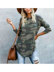 Milan Kiss Koszulka w kolorze khaki rozmiar: S. Brązowe bluzki damskie Milan Kiss, s, bez wzorów, bez kołnierzyka, bez ramiączek. Za 143.90 zł.