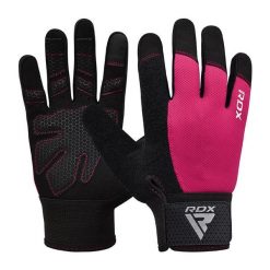 Rękawiczki RDX W1F Full Finger. Czerwone rękawiczki damskie RDX SPORTS, bez wzorów. Za 69.99 zł.
