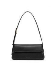 Calvin Klein Jeans Torebka Belted Small Shoulder Bag LV04K3110G Czarny. Czarne torebki klasyczne damskie Calvin Klein Jeans, z jeansu, bez dodatków. Za 319.99 zł.