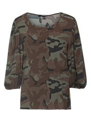 True Religion Bluzka w kolorze oliwkowo-brązowym rozmiar: XS. Brązowe bluzki damskie True Religion, xs, bez wzorów, z wiskozy, bez kołnierzyka, bez ramiączek. Za 100.52 zł.