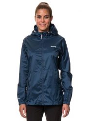 Regatta Kurtka przeciwdeszczowa "Pack It III" w kolorze granatowym rozmiar: 46. Niebieskie kurtki sportowe damskie Regatta, s, bez wzorów, bez kaptura. Za 106.38 zł.