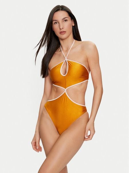 United Colors Of Benetton Strój kąpielowy 31FU5I017 Żółty. Żółte stroje jednoczęściowe United Colors Of Benetton, bez wzorów, z syntetyku. Za 279.99 zł.