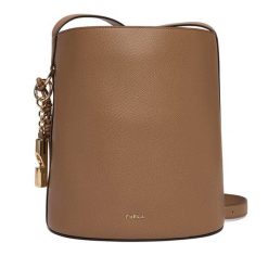 Torebka Furla. Brązowe torebki klasyczne damskie Furla, bez dodatków. Za 1,369.00 zł.