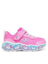 Skechers Sneakersy Play Scene - Fun Squad 303158N Różowy. Czerwone buty sportowe dziewczęce Skechers, z materiału, bez zapięcia. Za 179.99 zł.