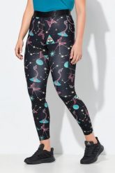 Damskie Legginsy sportowe szybkoschnące kieszenie z recyklingu. Czarne legginsy damskie Ulla Popken, plus size, bez wzorów, z elastanu. Za 239.99 zł.