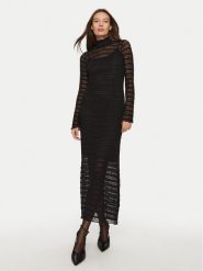 Dixie Sukienka koktajlowa AIVUKAEA Czarny Regular Fit. Czarne sukienki damskie Dixie, bez wzorów, z syntetyku, wizytowe, bez ramiączek. Za 349.99 zł.