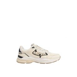 Damskie sneakersy Pepe Jeans Dave Knit. Białe obuwie sportowe damskie Pepe Jeans, z jeansu, bez zapięcia. W wyprzedaży za 337.50 zł.
