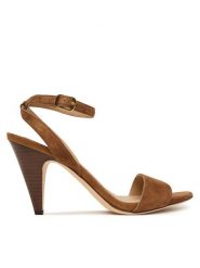 LAUREN RALPH LAUREN Sandały Gracy Sn Hes 802P15730003 Brązowy. Brązowe sandały damskie Lauren Ralph Lauren, bez wzorów, ze skóry, bez obcasa, na słupku, bez zapięcia. Za 769.99 zł.