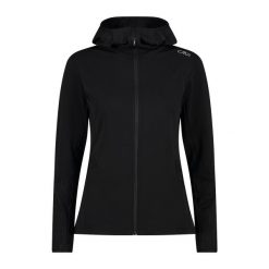 Damska kurtka z kapturem CMP. Czarne kurtki damskie CMP, bez wzorów, z kapturem. Za 323.50 zł.