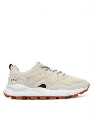 Roxy Sneakersy V12-911 Beżowy. Brązowe obuwie sportowe damskie Roxy, z materiału, bez zapięcia. Za 249.99 zł.