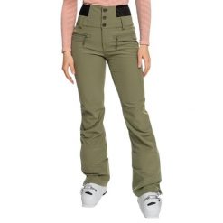 Spodnie narciarskie damskie Roxy Rising High Shell Snow. Zielone spodnie sportowe damskie Roxy, na zimę, s, bez wzorów, z elastanu, narciarskie. Za 522.00 zł.