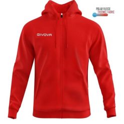 Bluza sportowa Givova Polarfleece 500 czerwona 2xl. Czarne bluzy damskie Givova, na lato, xl, bez wzorów, z tkaniny, bez kaptura. Za 101.55 zł.