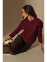 Perfect Cashmere Kaszmirowy sweter "Vanessa" w kolorze ciemnoczerwonym rozmiar: L. Czerwone swetry klasyczne damskie Perfect Cashmere, l, z kaszmiru, bez kołnierzyka. Za 278.66 zł.