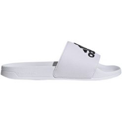 Klapki adidas Adilette Shower Slides U GZ3775 białe białe. Białe klapki damskie bez wzorów, z syntetyku, bez obcasa, bez zapięcia. Za 193.88 zł.