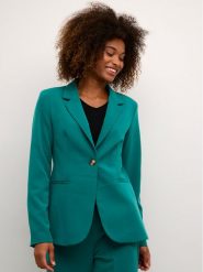 Kaffe Marynarka Sakura 10506684 Zielony Slim Fit. Zielone marynarki i żakiety damskie Kaffe, bez wzorów, z syntetyku. Za 449.99 zł.