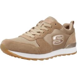 Tenisówki Skechers Model 85goldn Gurl Kolor Brązowy. Brązowe obuwie sportowe damskie Skechers, bez wzorów, z materiału, bez zapięcia. Za 319.99 zł.