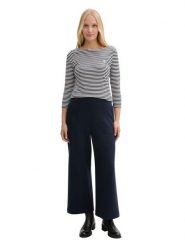 Tom Tailor Koszulka w kolorze biało-granatowym rozmiar: 3XL. Białe koszulki damskie Tom Tailor, xl, bez wzorów, z bawełny, bez kołnierzyka, bez ramiączek. Za 43.99 zł.