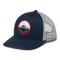 Czapka z daszkiem Columbia Mesh Snap Back. Niebieskie czapki z daszkiem damskie Columbia, bez wzorów, z bawełny. Za 118.00 zł.