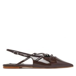 Baleriny Steve Madden. Brązowe balerinki damskie Steve Madden, bez wzorów. Za 349.99 zł.