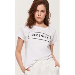 Odzież damska: T-shirt złośnica - Biały