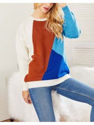 Milan Kiss Sweter ze wzorem rozmiar: L. Swetry klasyczne damskie Milan Kiss, l, bez kołnierzyka. Za 149.31 zł.