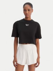 Reebok T-Shirt Klara RK25503CCW Czarny Relaxed Fit. Czarne t-shirty damskie Reebok, xs, bez wzorów, z bawełny, bez kołnierzyka. Za 69.99 zł.