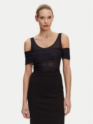PINKO Body Bella 104832 A2H1 Czarny Regular Fit. Czarne body i gorsety Pinko, bez wzorów, z syntetyku. Za 449.99 zł.