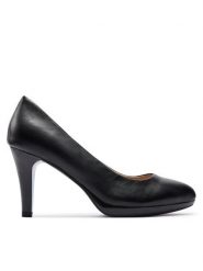 Caprice Szpilki 9-22414-42 Czarny. Czarne szpilki damskie Caprice, bez wzorów, ze skóry, bez obcasa, na szpilce, bez zapięcia. Za 202.99 zł.