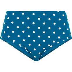 Figi bikini, szybko schnące bonprix niebieskozielono-biały w kropki. Niebieskie bikini bonprix, w kropki. Za 49.99 zł.
