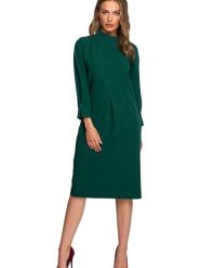 Stylove Sukienka w kolorze zielonym rozmiar: XL. Zielone sukienki damskie Stylove, bez wzorów, bez ramiączek. Za 202.50 zł.