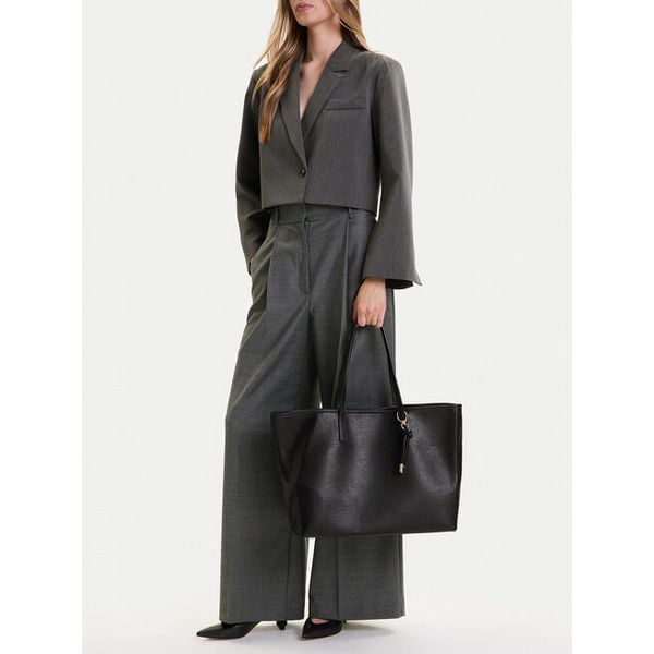 Torebka Call It Spring. Czarne shopper bag Call it Spring, bez wzorów, bez dodatków. Za 199.99 zł.