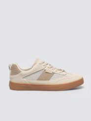 Sneakersy damskie beżowe TT274759 801. Brązowe obuwie sportowe damskie Big Star, z denimu. Za 149.99 zł.