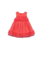 Abel & Lula Sukienka elegancka 5014 Pomarańczowy Regular Fit. Brązowe sukienki dziewczęce Abel & Lula, bez wzorów, z syntetyku, bez ramiączek. Za 269.99 zł.