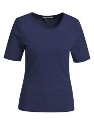 Smith & Soul Koszulka w kolorze granatowym rozmiar: XL. Niebieskie bluzki damskie Smith & Soul, xl, bez wzorów, bez kołnierzyka, bez ramiączek. Za 78.99 zł.