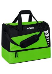 Torba sportowa z dolną przegrodą Erima Six Wings. Czarne torby sportowe Erima, bez wzorów, z poliesteru, duże. Za 97.99 zł.