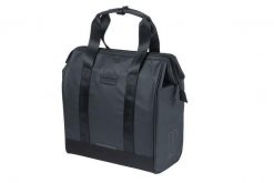 Basil Grand torba na rower plandeka 23L z hakami MIK. Czarne torby na laptopa BASIL, bez wzorów, ze skóry. Za 323.95 zł.