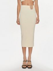 Patrizia Pepe Spódnica ołówkowa 2G0974/K021-W362 Écru Modern Slim Fit. Spódnice damskie Patrizia Pepe, bez wzorów, z wiskozy. Za 969.99 zł.