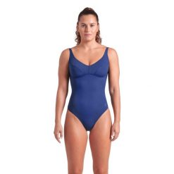 Strój kąpielowy damski Arena Swimsuit Victoria U Back S. Niebieskie stroje jednoczęściowe Arena, bez wzorów. Za 189.99 zł.